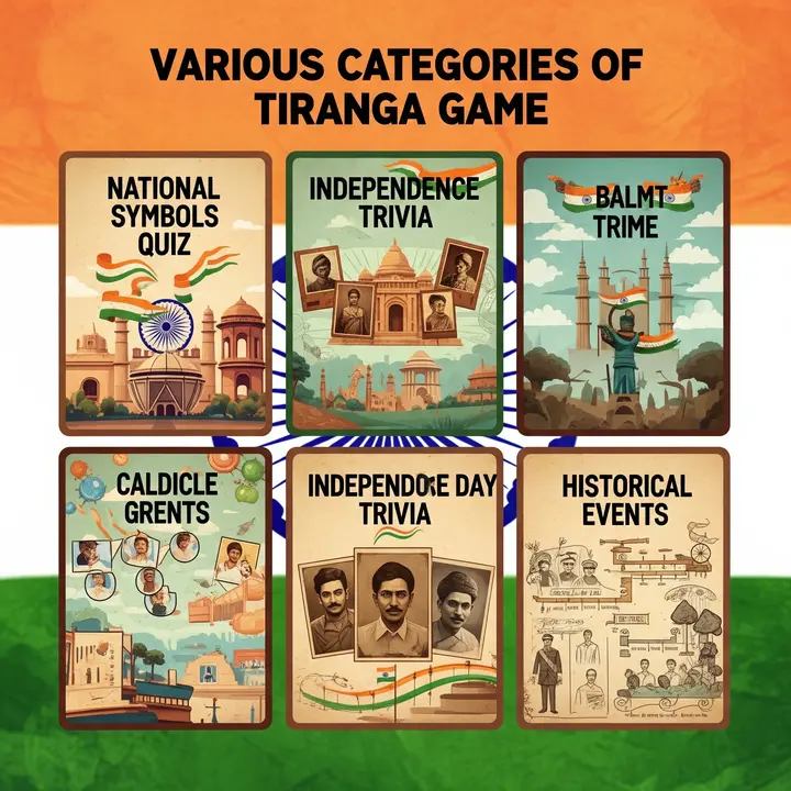 Various Categories of Tiranga Game
